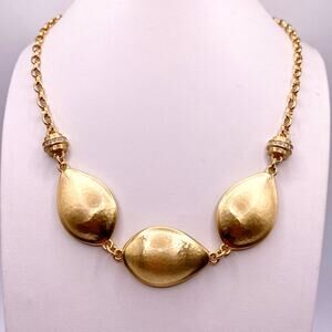 Brighton Gold Tone Necklace with Rhinestones Still With Tags